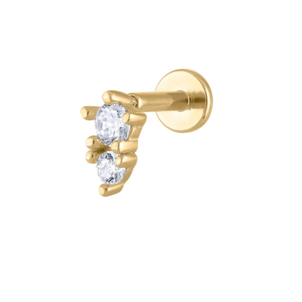 Maison Miru two stone Nap Earring